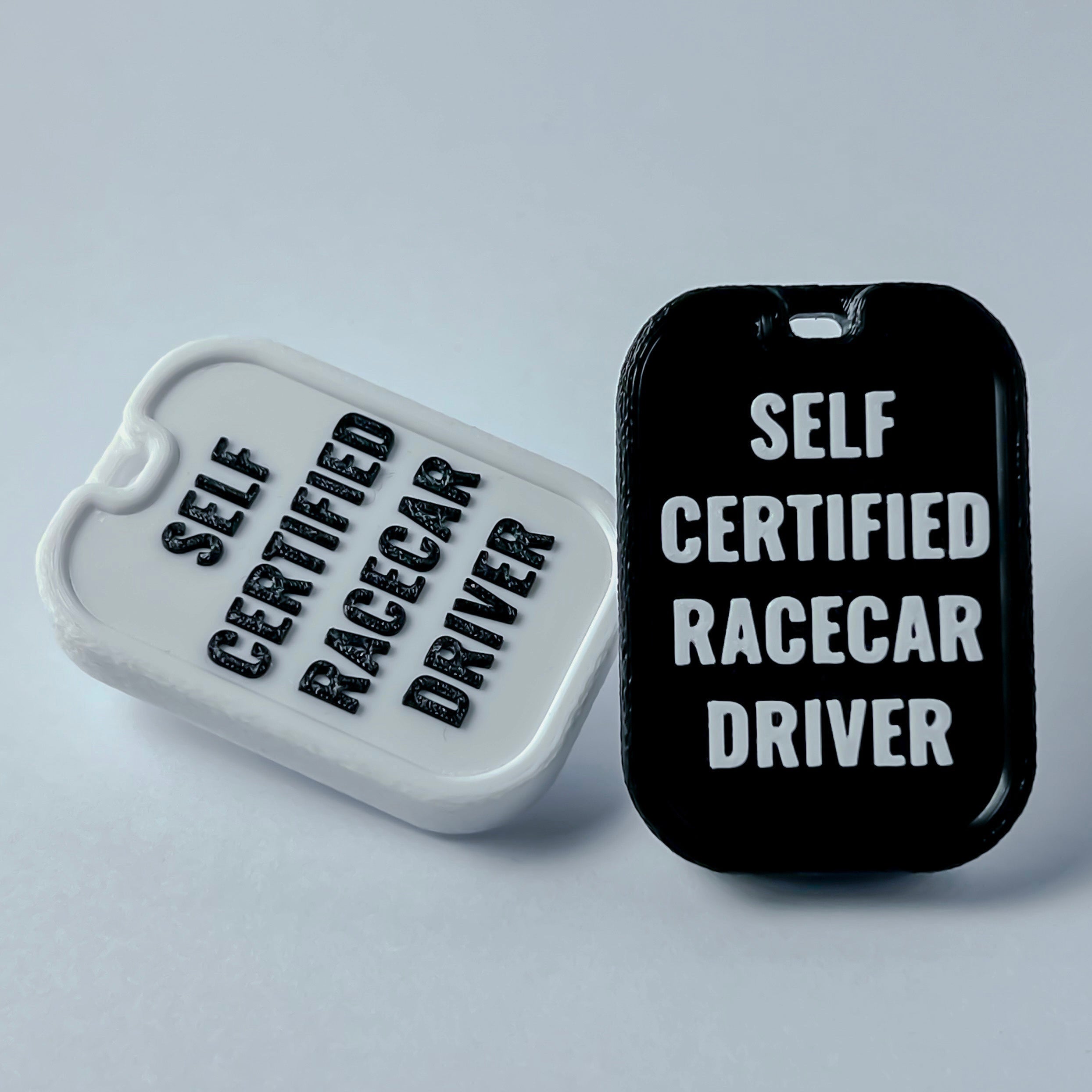 NFC raktų pakabukas "Self certified racecar driver"