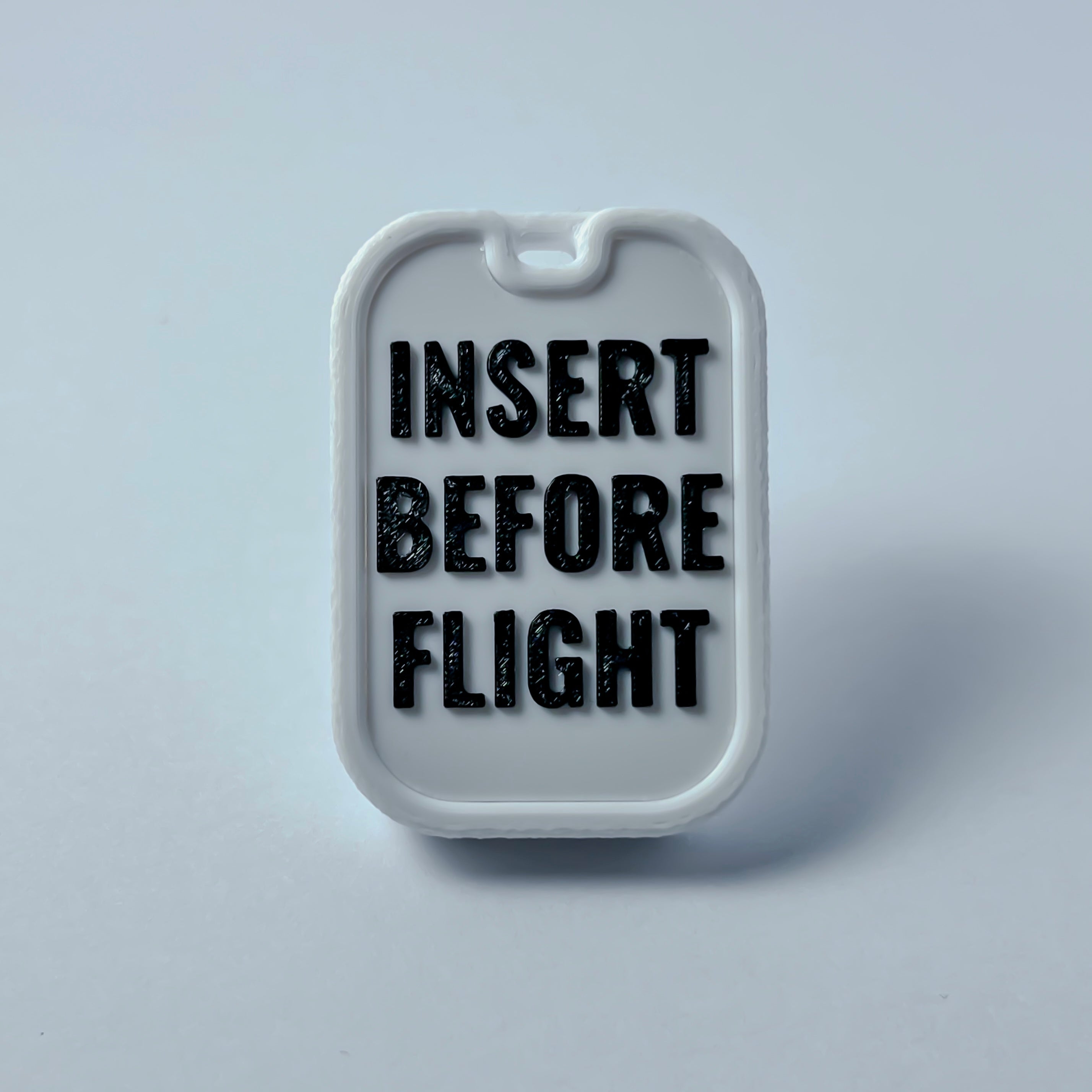 NFC raktų pakabukas "Insert before flight"
